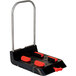 A black and red plastic tool holder with metal handles on a Magliner LiftPlus Work Bench.
