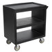 Cambro BC230110 Black Three Shelf Service Cart - 33 1/4" x 20" x 34 5/8" Main Thumbnail 2