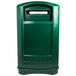 Rubbermaid FG396900DGRN Plaza Paper Square Recycling Container - Green Main Thumbnail 2