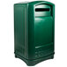 Rubbermaid FG396900DGRN Plaza Paper Square Recycling Container - Green Main Thumbnail 3