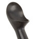 A black plastic ice cream scoop with a Zeroll logo on the handle on a white background.