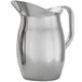 An American Metalcraft stainless steel bell pitcher with a handle.
