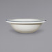 An International Tableware Catania stoneware bowl with blue bands on the rim.