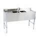 Regency 2 Bowl Underbar Sink with Faucet and Two Drainboards - 48" x 18 3/4" Main Thumbnail 2
