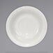 International Tableware AT-2 Athena 5 1/2" Ivory (American White) Embossed Stoneware Saucer - 36/Case Main Thumbnail 1