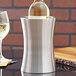 American Metalcraft HGWC1 8" Stainless Steel Double Wall Hourglass Shape Wine Cooler Main Thumbnail 1