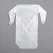 AmerCare Royal ISOPE-W 37" x 47" White Disposable Polyethylene Isolation Gown - 100/Case Main Thumbnail 4