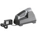 A black and grey Wusthof Easy Edge electric knife sharpener with a power cord.