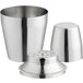 An American Metalcraft stainless steel cocktail shaker set.