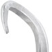 A silver Hobart Legacy aluminum dough hook with a curved handle.