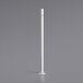 A white pole for a Backyard Pro Courtyard canopy on a gray surface.