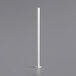 A white pole with a white base on a gray background.