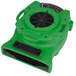 A green B-Air Ventlo-25 low profile air mover with a black fan cover.