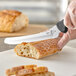 Mercer Culinary M18135BK Coltello Da Pane Seghettato 20 Cm - Lama In Acciaio Giapponese, Manico Ergonomico Antiscivolo, Nero