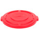 Rubbermaid FG261960RED BRUTE Red 20 Gallon Round Trash Can Lid Main Thumbnail 3