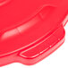 Rubbermaid FG261960RED BRUTE Red 20 Gallon Round Trash Can Lid Main Thumbnail 6
