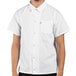 A man wearing a Uncommon Chef white cook shirt.