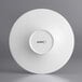 Acopa Liana 12 oz. Bright White Embossed Lines Wide Rim Porcelain Pasta Bowl - 12/Case Main Thumbnail 4