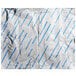 Interfolded blue and white striped foil sheets in a white box.