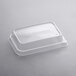 A white Eco-Products plastic lid on a clear plastic container.