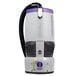 A white box with purple and grey accents for the ProTeam GoFree Flex Pro II Cordless Backpack Vacuum.