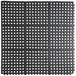 Choice 3' x 3' Black Rubber Connectable Anti-Fatigue Floor Mat - 1/2" Thick Main Thumbnail 3