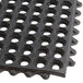 Choice 3' x 3' Black Rubber Connectable Anti-Fatigue Floor Mat - 1/2" Thick Main Thumbnail 4