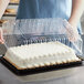 Choice 1/4 Size Low Dome Sheet Cake Display Container with Clear Dome Lid Main Thumbnail 1