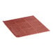 A red rubber mat with a grid pattern.