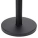 Aarco HBK-7 Black 40" Crowd Control / Guidance Stanchion with 84" Red Retractable Belt Main Thumbnail 3