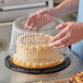 Baker's Mark 10" High Dome Cake Display Container with Clear Dome Lid Main Thumbnail 1
