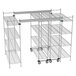A Metro Super Erecta wire shelving top-track kit with wheels.