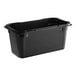 An Araven black plastic food pan with a lid.