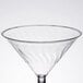 Fineline Flairware 2306-CL 6 oz. 2-Piece Plastic Martini with Clear Base - 144/Case Main Thumbnail 4