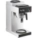 Avantco CMA2B Automatic Coffee Maker with 2 Decanter Warmers - 120V, 1650W Main Thumbnail 3