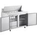 Avantco SS-PT-48-HC 46 3/4" 2 Door Stainless Steel ADA Height Refrigerated Sandwich Prep Table Main Thumbnail 5
