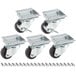 Avantco 178A2PCKIT5 2 3/4" ADA Height Swivel Plate Casters with Mounting Hardware for Avantco HBB-36, HBB-50, GF-36, and GF-50 Series Units - 5/Set Main Thumbnail 1