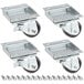 Avantco 178A2PCKIT4 2 3/4" ADA Height Swivel Plate Casters with Mounting Hardware - 4/Set Main Thumbnail 2