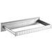 A silver metal drawer assembly for an Avantco refrigerated chef base.