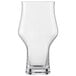 A Schott Zwiesel clear Stout Beer Glass with a curved rim on a white background.
