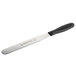 A Dexter-Russell V-Lo baking/icing spatula with a black handle.