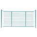 A teal Metro SmartWall G3 grid shelf with side ledges on a white background.