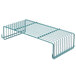 A Metro SmartWall G3 green wire grid shelf with side ledges.