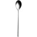 A Sola stainless steel teaspoon with a long handle on a white background.