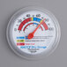 A Taylor wall thermometer with a red needle and the words "HACCP Dry Storage" on it.