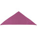 A mauve triangle shaped cloth.