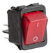 a close-up of a red switch