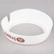 A white Tablecraft salad dressing dispenser collar with red text.