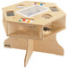 A Jonti-Craft wooden science activity table with a spider on it.