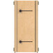 A KYDZ Suite plywood accordion panel with black handles.